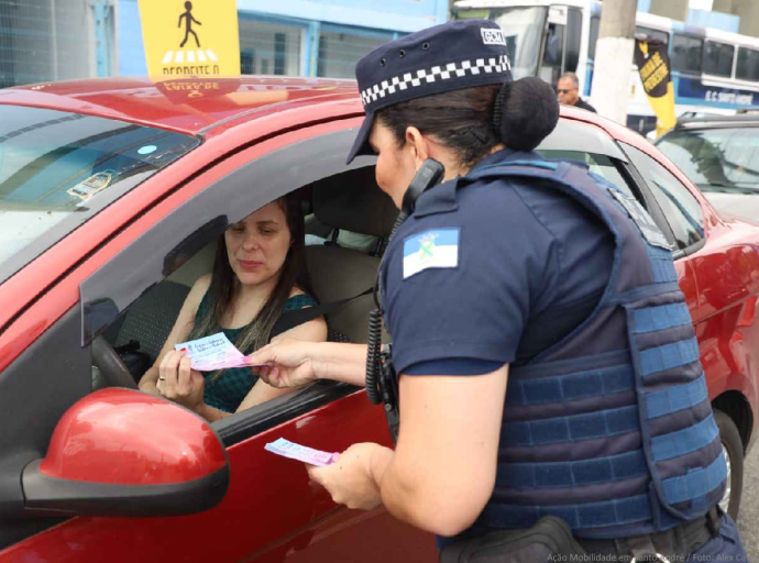 Ação inédita em Santo André une educação no trânsito e proteção às mulheres