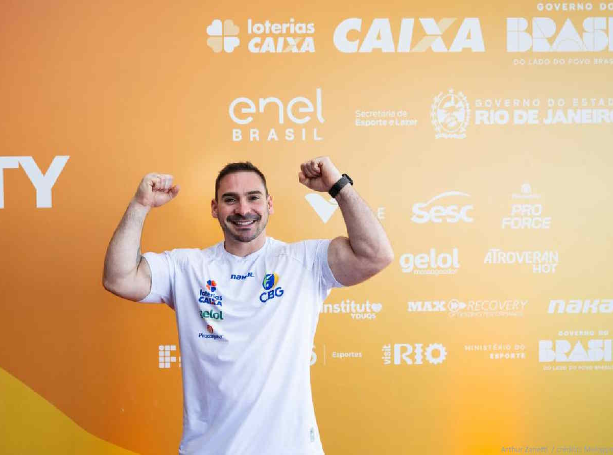 Campeão olímpico Arthur Zanetti / crédito: Melogym/CBG