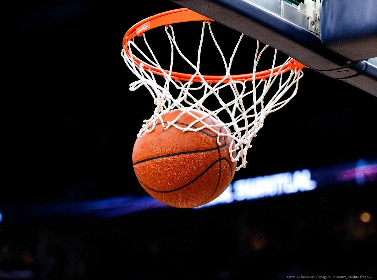 Cesta de basquete / imagem ilustrativa, crédito Freepik 