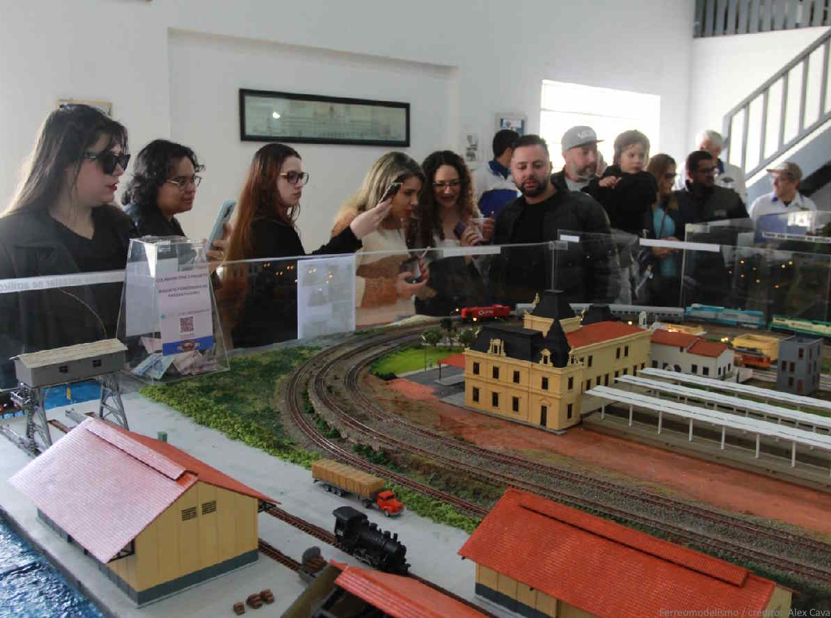 Ferreomodelísmo em Santo André / crédito:  Alex Cavanha - PSA