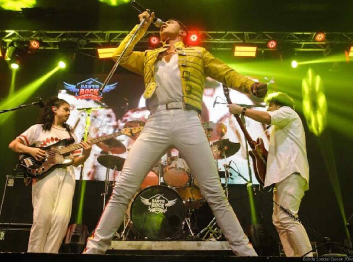 Banda Special Queen leva clássicos de Freddie Mercury e companhia ao projeto Show na Praça